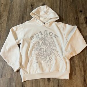 White spider hoodie